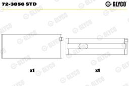 PANEWKI GŁ.DB 2,7CDI 98- /OM612/ /SPUTTER/ /1SZT/ !!!! GLYCO 72-3856 STD