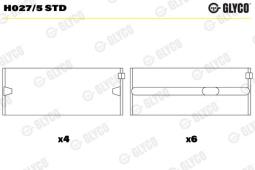 PANEWKI GŁ.VW 1,8-1,9D 88- GLYCO H027/5 STD