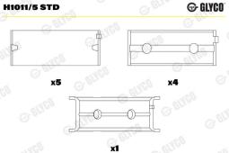 PANEWKI GŁ.FIAT 1,25D 03- /188A9/ GLYCO H1011/5 STD
