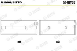 PANEWKI GŁ.FIAT 1,4-1,9TD 95- GLYCO H1096/5 STD