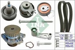 ZESTAW ROZRZĄDU VW 1,4 16V 97- /+POMPA WODY/ INA 530 0360 30