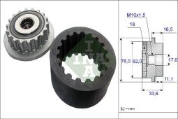 KOŁO PASOWE ALT.VW T5 2,5TDI 03- INA 535 0186 10