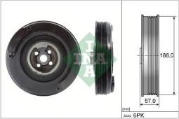 KOŁO PASOWE VW 2,5TDI 06- /CRAFTER/ INA 544 0002 10