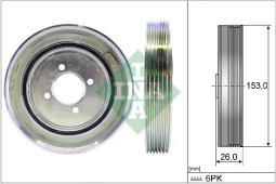 KOŁO PASOWE CITROEN 1,9D INA 544 0040 10