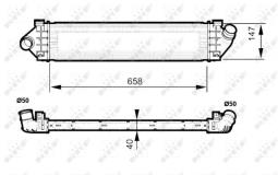 INTERCOOLER FORD (EUROPE) GALAXY 2011.0 02-. NRF NRF30515