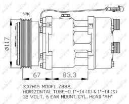 KOMPRESOR KLIM.CITROEN JUMPER 02- NRF NRF32779