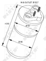 OSUSZACZ KLIMATYZACJI OPEL VIVARO NRF NRF33318