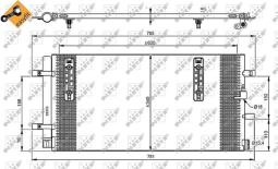 CHŁODNICA KLIM.AUDI A4,A5,A6,A7,Q5 1.8-4.2 07- NRF NRF35916
