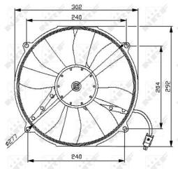 WENTYLATOR SILNIKA                      /NRF/ NRF NRF47046