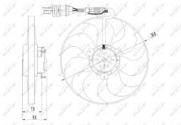 WENTYLATOR SILNIKA                      /NRF/ NRF NRF47064