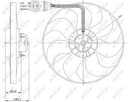 WENTYLATOR SILNIKA                      /NRF/ NRF NRF47204