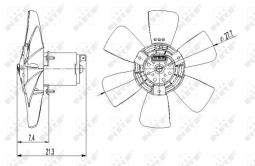 WENTYLATOR SILNIKA                      /NRF/ NRF NRF47391