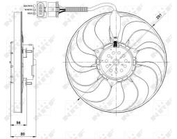 WENTYLATOR SILNIKA                      /NRF/ NRF NRF47392