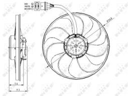 WENTYLATOR SILNIKA                      /NRF/ NRF NRF47393