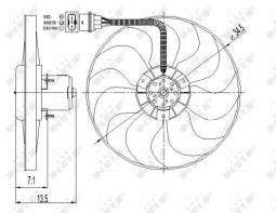 WENTYLATOR SILNIKA                      /NRF/ NRF NRF47397