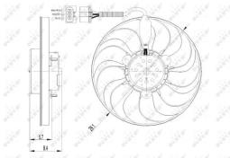 WENTYLATOR SILNIKA                      /NRF/ NRF NRF47398