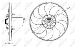 WENTYLATOR SILNIKA                      /NRF/ NRF NRF47404