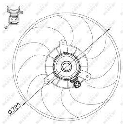 WENTYLATOR SILNIKA                      /NRF/ NRF NRF47514