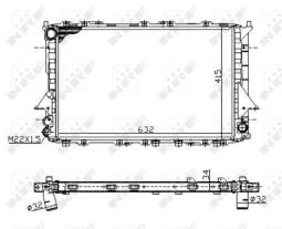 CHŁODNICA AUDI 100 90- NRF NRF51320A