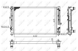 CHŁODNICA AUDI A4 94- NRF NRF519504A