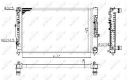 CHŁODNICA AUDI A4 94- NRF NRF539504A