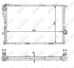 CHŁODNICA BMW 5 E39 2,0-4,0 96- /7 2,8-40 95-/ NRF NRF55321