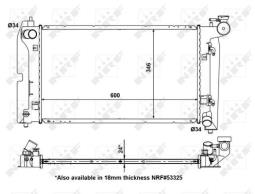 CHŁODNICA TOYOTA COROLLA 01- NRF NRF56150