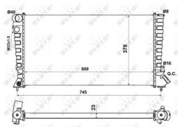 CHŁODNICA CITROEN BERLINGO 96- NRF NRF58189A