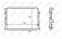 CHŁODNICA VW GOLF 1.2 TSI 08-2012- NRF NRF58398