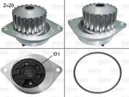 POMPA WODY PEUGEOT 405 II 1.4, 1.4I /TYP/TOWAR DOSTĘPNY DO 14 DNI/ VALEO VAL506290