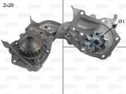 POMPA WODY RENAULT MEGANE 1.4I          /TOWAR DOSTĘPNY DO 14 DNI/ VALEO VAL506564