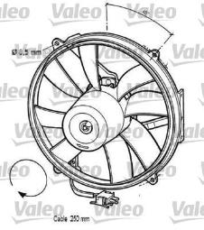 WENTYLATOR CHŁODNICY KOMPL. /VALEO/ VAL696062