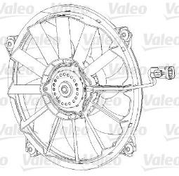 WENTYLATOR CHŁODNICY CITROEN C4 04-     60/200W /2-PRĘDKOŚCI/ VALEO VAL696091