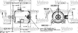 WENTYLATOR CHŁODNICY RENAULT MEGANE 96  - /LAGUNA 93-/ /SILNIK/ /7701035695/ VALEO VAL698085               W