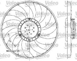 WENTYLATOR CHŁODNICY AUDI A4 2,4-3,0 00-400W 400MM VALEO VAL698609