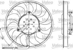 WENTYLATOR CHŁODNICY AUDI A4 1,9-2,5TDI 00- /+/-AC/ 300W 280MM VALEO VAL698612