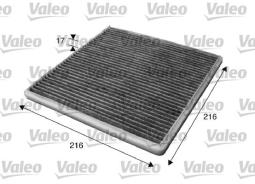 FILTR KABINY TOYOTA CAMRY 2.4,3.0 01-   /WĘGLOWY//VALEO/ VAL715619