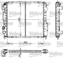 CHŁODNICA RENAULT CLIO 1,2-1,4 90- /+AC/ VALEO VAL730181