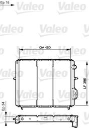CHŁODNICA RENAULT CLIO 1,9D 90-98 VALEO VAL730183