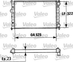 CHŁODNICA VW POLO 1,6-1,8 95- VALEO VAL730948