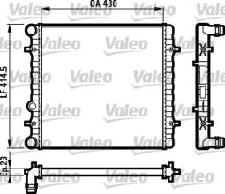 CHŁODNICA VW GOLF IV 1,4-1,9TDI 98- VALEO VAL731607