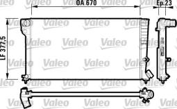 CHŁODNICA PEUGEOT 306 1,9D 96-          /PARTNER,BERLINGO,XSARA/ VALEO VAL731744               W