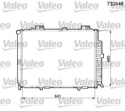 CHŁODNICA DB 210 3,0D 95- /AUT/ VALEO VAL732446