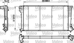 CHŁODNICA CITROEN XSARA 1,9D,TD,HDI/+BERLINGO/ VALEO VAL732620