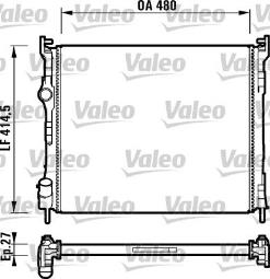 CHŁODNICA RENAULT CLIO II 1,5DCI 01- VALEO VAL732737