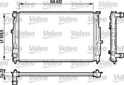 CHŁODNICA AUDI A4 /1.8 I 20V, 1.8 I, 1.8 VALEO VAL732811