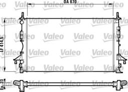 CHŁODNICA RENAULT LAGUNA II 1,6-2,0 16V01- VALEO VAL732827