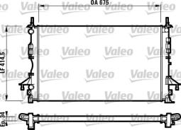 CHŁODNICA RENAULT LAGUNA II 2,2DCI 01-/ESPACE 1,9-2,2DCI 02-/ VALEO VAL732828
