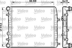 CHŁODNICA SKODA FABIA 1,0-1,4 99-/BEZ OBUDOWY/ VALEO VAL732863