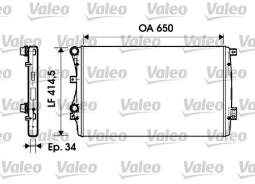 CHŁODNICA AUDI A3 1,9TDI 03- VALEO VAL732872
